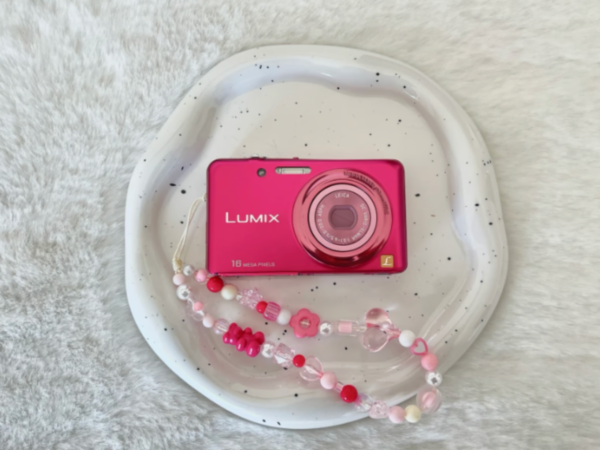 Panasonic Pink LUMIX DMC-FH7 digital camera