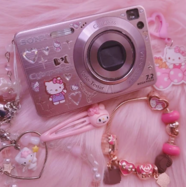 Pink Sony digital camera , Sony DSC W120, Sony Cybershot, Digital Camera, Canon - Image 2